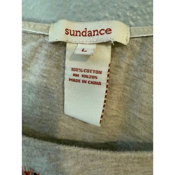 Sundance Women's Embroidered Long Sleeve Top Size Large Boho - Picture 3 of 6
